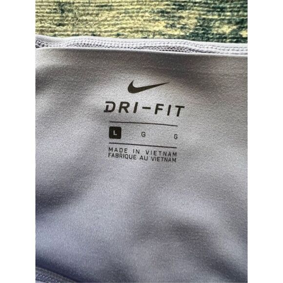 Nike Light Thistle Periwinkle Blue Purple One Luxe Mid Rise 7/8 Leggings Large - Picture 3 of 10